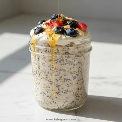 Overnight Oats With Chia Seeds And Yogurt