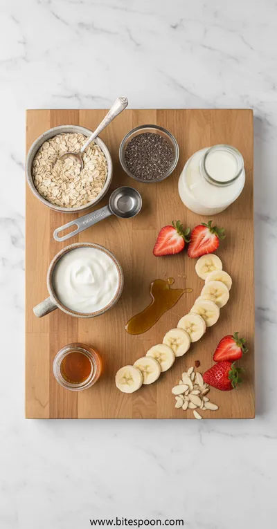Overnight Oats With Chia Seeds And Yogurt - cooking process