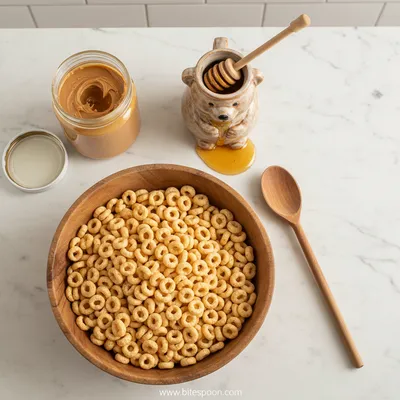 Easy 3-Ingredient Peanut Butter Cheerio Bars - cooking process