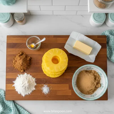 Pineapple Upside Down Sugar Cookies - cooking process