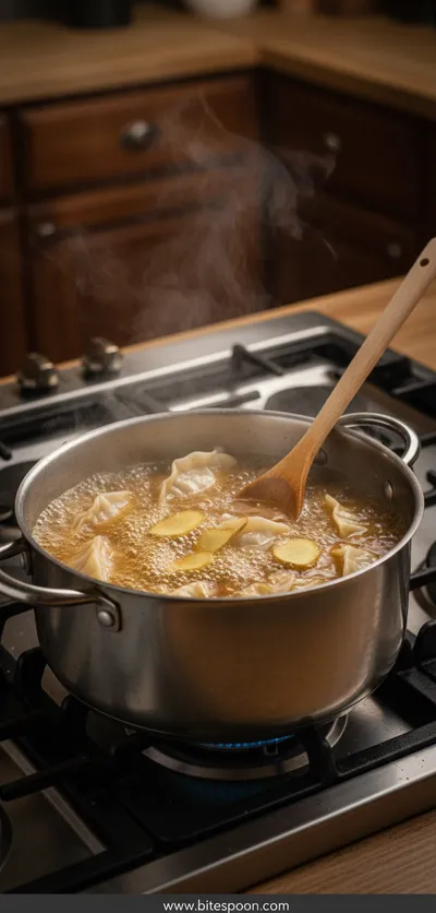 Easy Potsticker Soup Recipe for Comfort Food - ingredients preparation