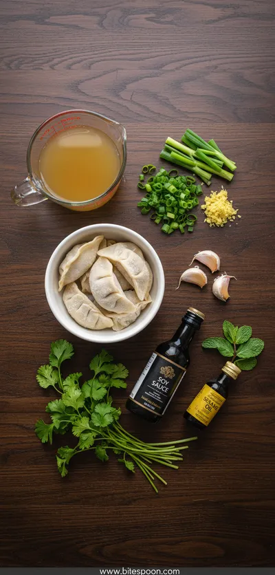 Easy Potsticker Soup Recipe for Comfort Food - cooking process