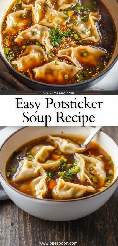 Easy Potsticker Soup Recipe for Comfort Food - ready to serve