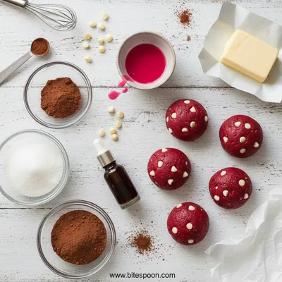 Red Velvet Cookies Recipe - cooking process