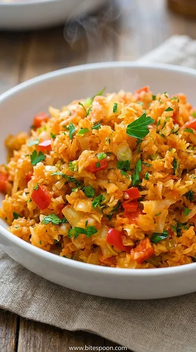 Riced Cabbage Recipe: Quick & Easy Side Dish - ready to serve