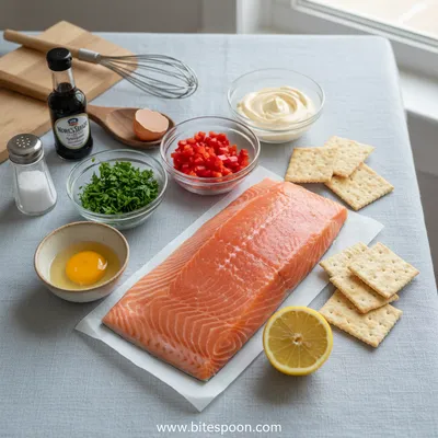 Salmon Patties With Homemade Tartar Sauce - cooking process