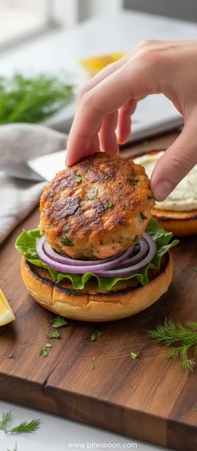 Salmon Patties With Homemade Tartar Sauce