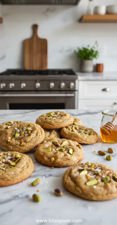 Salted Honey Pistachio Cookies