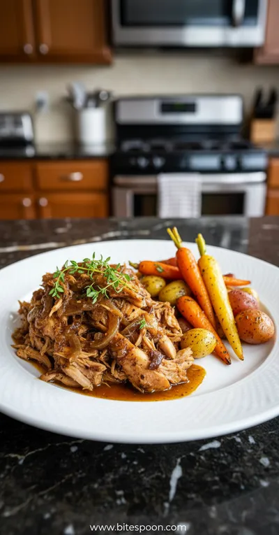 Savory Slow-Cooked Crockpot Chicken Recipe - ready to serve