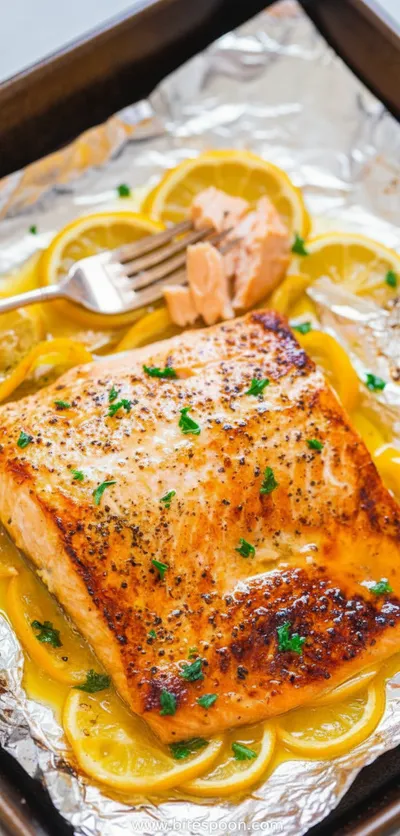 Sheet Pan Lemon Garlic Butter Salmon
