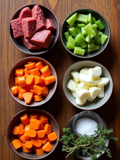 Slow Cooker Beef Stew – The Best You’ll Ever Eat - ingredients preparation