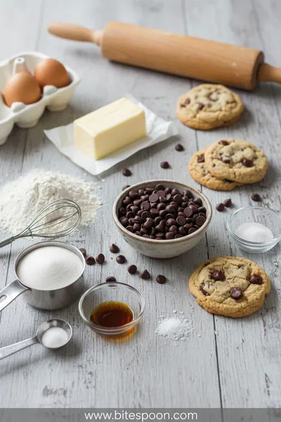 Soft Batch Chocolate Chip Cookies – Quick & Easy - ingredients preparation