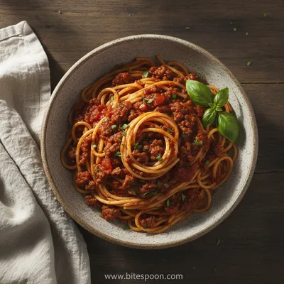 Simple Spaghetti and Meat Sauce Recipe