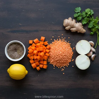 Spiced Carrot and Lentil Soup Recipe - cooking process