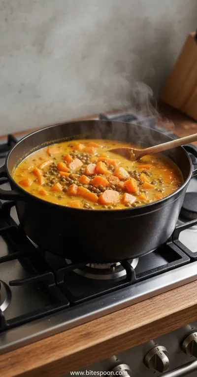 Spiced Carrot and Lentil Soup Recipe - ingredients preparation