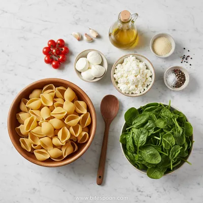 Spinach Ricotta Stuffed Shells – Easy Healthy Dinner - cooking process