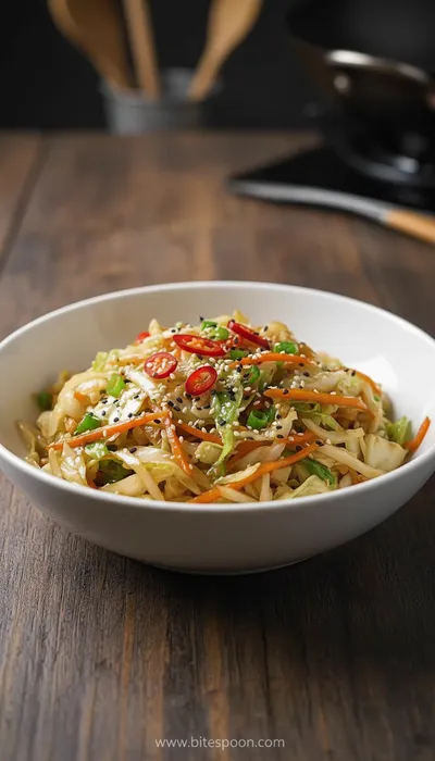 Trending Stir-Fried Cabbage Recipe - ready to serve
