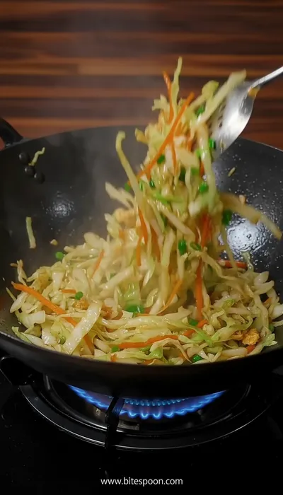 Trending Stir-Fried Cabbage Recipe - ingredients preparation