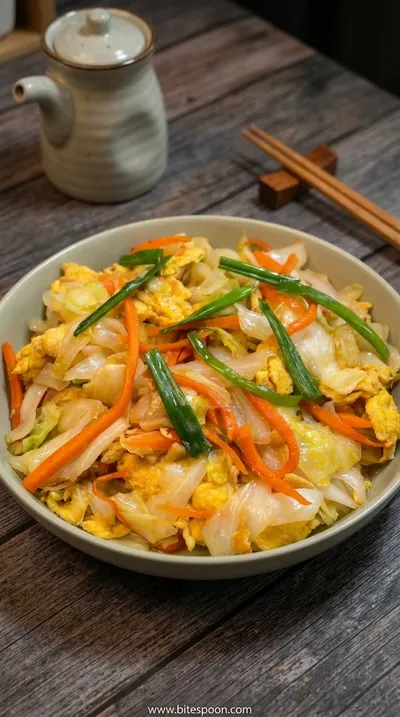 Stir Fried Eggs with Cabbage: Simple Chinese Recipe