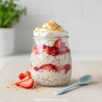 Strawberry Cheesecake Overnight Oats