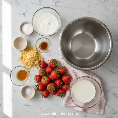 Strawberry Shortcake Ice Cream Recipe - cooking process