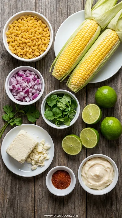 Street Corn Pasta Salad: Amazing Recipe - ingredients preparation