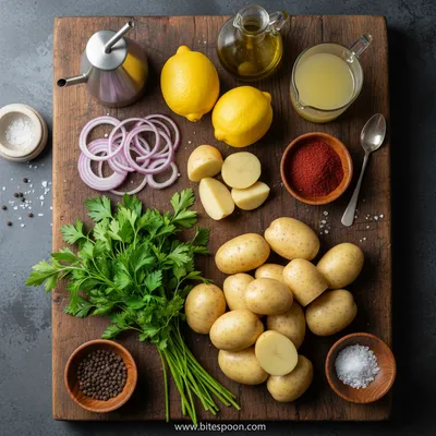 Sumac Potato Salad - cooking process