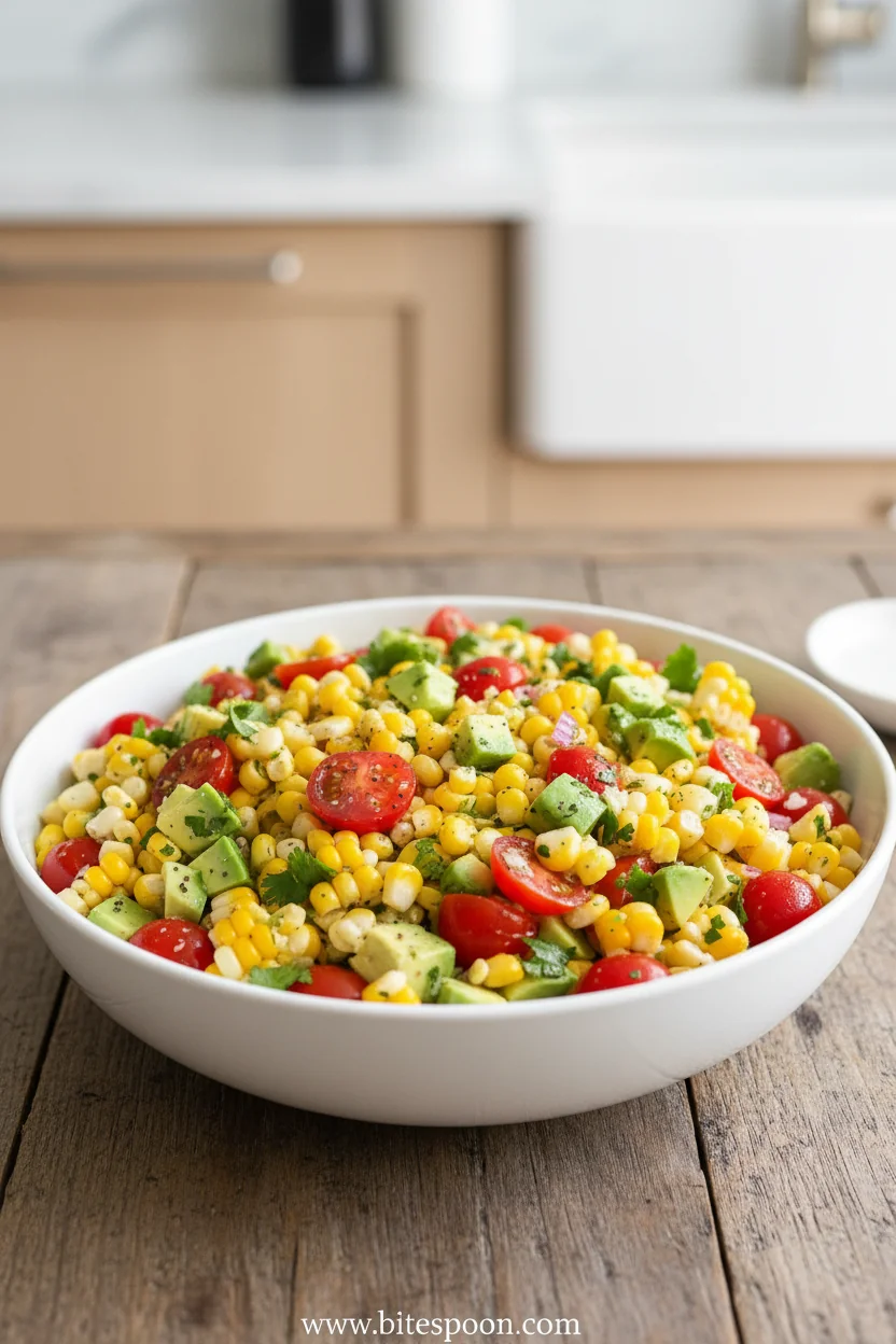 Summer Corn Salad With Avocado