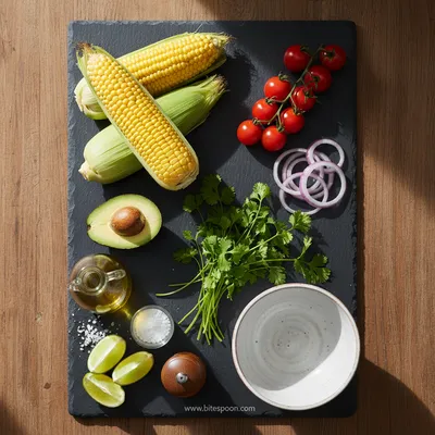 Summer Corn Salad With Avocado - cooking process