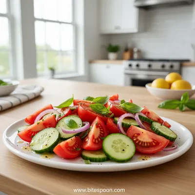 Tomato Cucumber Salad – Fresh Quick Snack