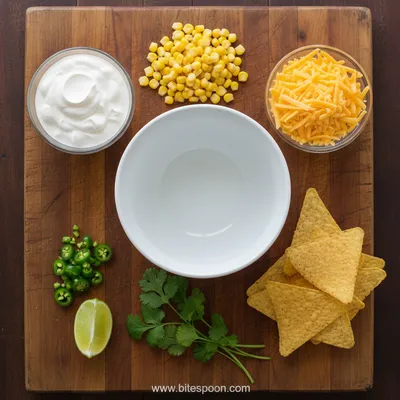 Traditional Corn Dip – Easy Snack Recipe - cooking process