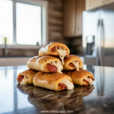 High Protein Turkey Pepperoni Pizza Rolls