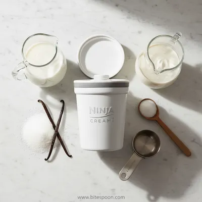 Best Ninja Creami Vanilla Ice Cream - cooking process
