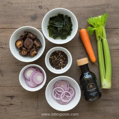 Vegan Umami Broth Recipe for Soups and Stews - cooking process