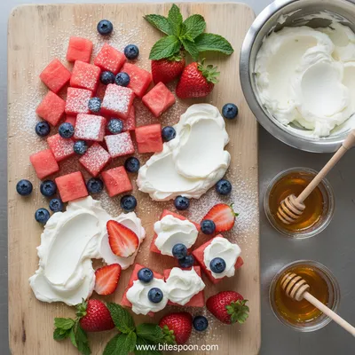 Watermelon Cake – Quick & Easy Summer Snack - cooking process
