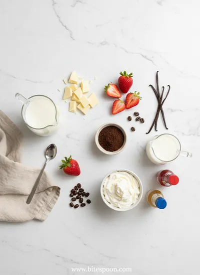 White Chocolate Strawberry Coffee - cooking process