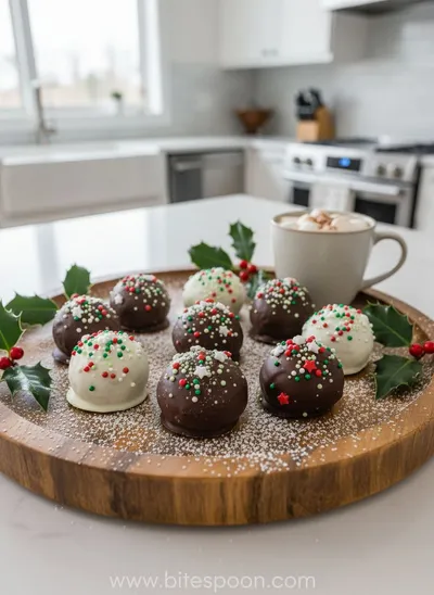 Winter Oreo Balls Recipe - ready to serve