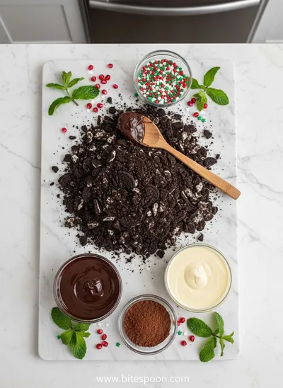 Winter Oreo Balls Recipe - cooking process