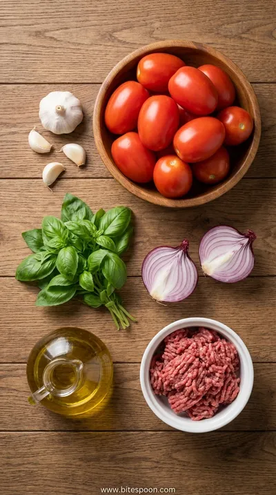 World Famous Spaghetti Sauce: Jo Mama's Recipe - ingredients preparation