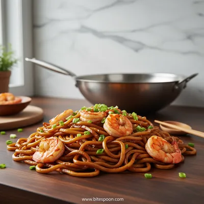Yaki Udon with Shrimp – Quick Japanese Stir‑Fry