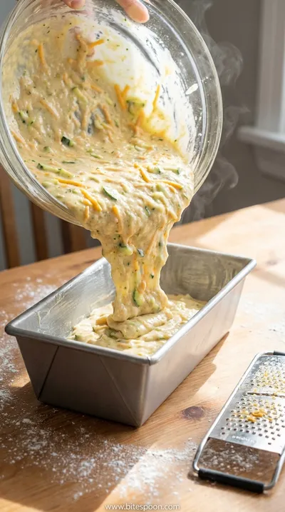 Zucchini Cheddar Quick Bread: Easy Garden Recipe - cooking process